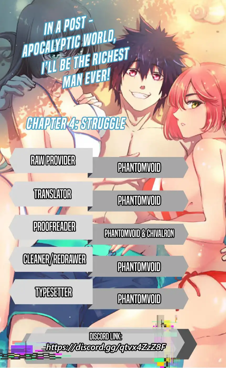 In a post – apocalyptic world, I'll become the richest man ever! Chapter 4 2